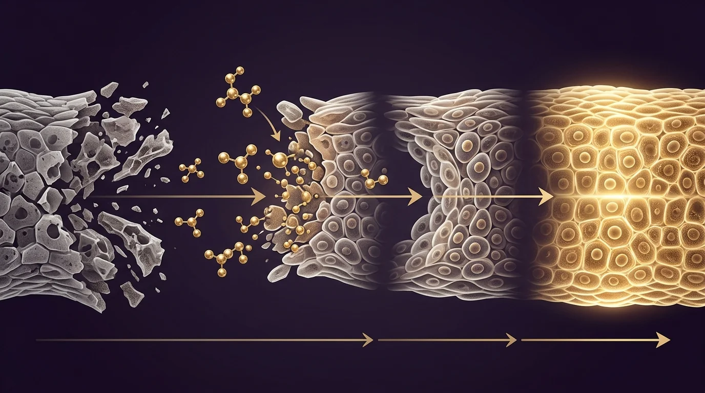 Tissue recovery with peptide therapy