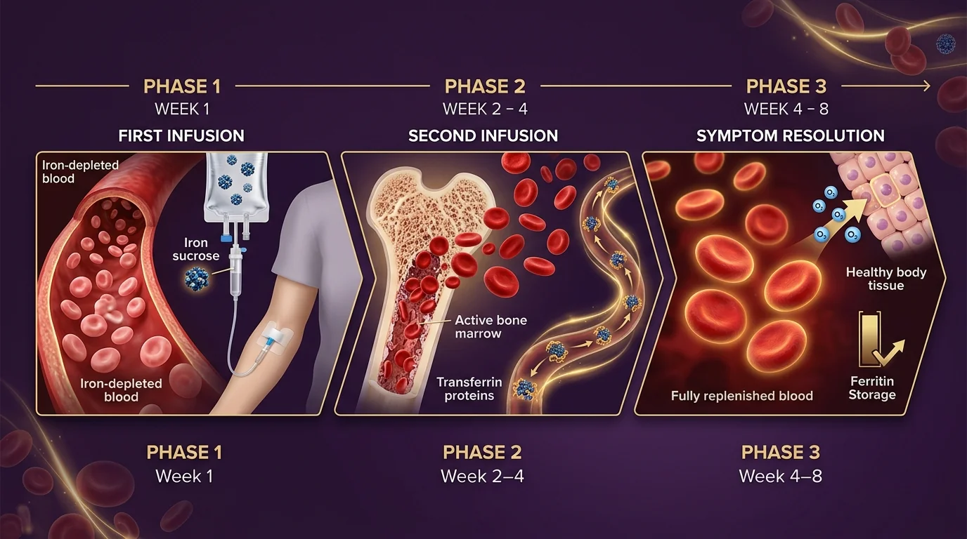 Venofer (Iron Infusion) protocol timeline