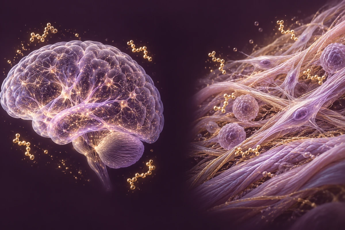 Conceptual neural and tissue environments shown as separate research areas