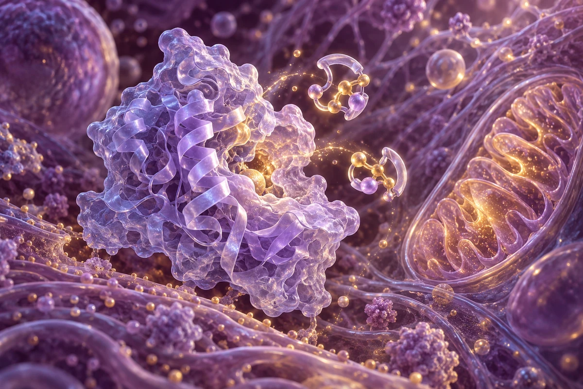 Conceptual cellular enzyme and cofactor motifs illustrating NAD-related redox chemistry
