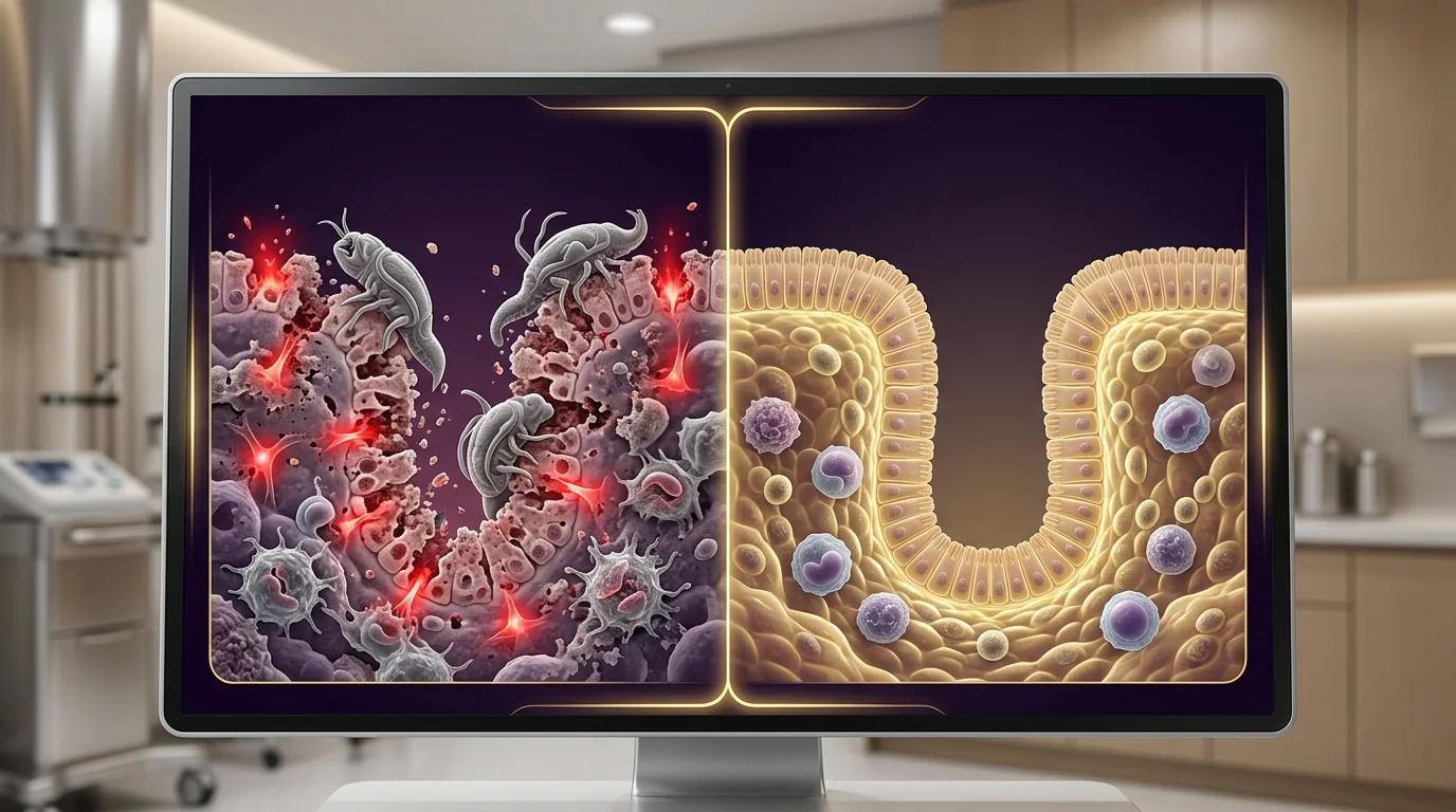 Fenbendazole + Ivermectin before and after